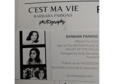 Legendary Actress Photographer Barbara Parkins Of Valley Of The